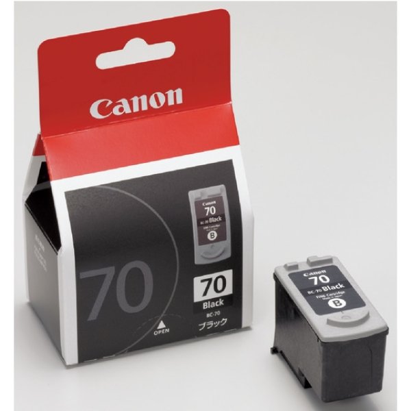 画像1: キヤノン 純正インク BC-70 ブラック FINEカートリッジ 単品 | キャノン Cannon Canon インク 純正 プリンター 新品 インクジェット  BC70 (1)