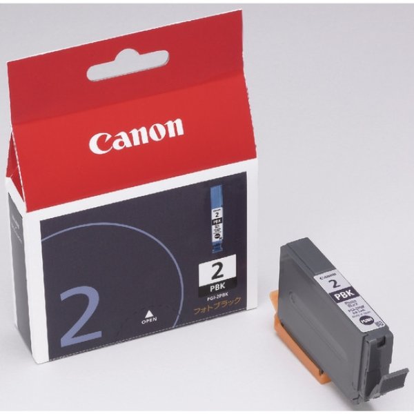 画像1: キヤノン 純正インク PGI-2 PBK フォトブラック 1024B001 単品 | キャノン Cannon Canon インク 純正 プリンター (1)