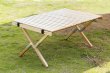 画像1: Folding Table ロールトップ Wood 9060 ｜フォールディングテーブル ウッドテーブル (1)