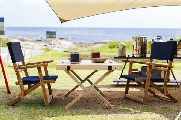 画像4: Folding Table ロールトップ Wood 9060 ｜フォールディングテーブル ウッドテーブル (4)