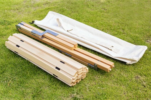 画像2: Folding Table ロールトップ Wood 9060 ｜フォールディングテーブル ウッドテーブル (2)