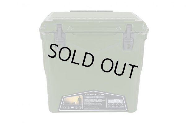 画像2: アイスランドクーラーボックス ICELAND COOLER BOX / 45QTタイヤ付き アーミーグリーン Army Green / CL-04507 (2)