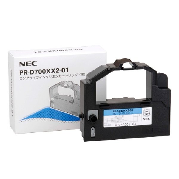 画像1: NEC PR-D700XX2-01 ドットプリンタ 純正インクリボンカートリッジ ■ブラック (1)