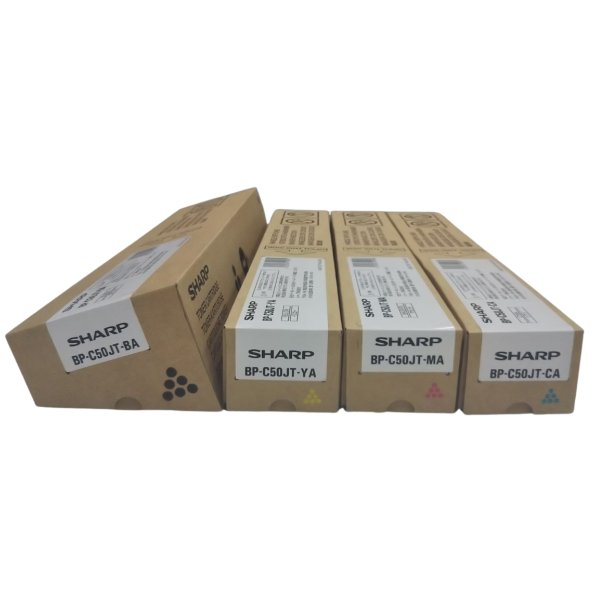 画像1: シャープ 純正トナー BP-C50JT 4色セット | SHARP トナーカートリッジ BP-C50JTBA BP-C50JTCA BP-C50JTMA BP-C50JTYA BP-C533WR BP-C533WD (1)