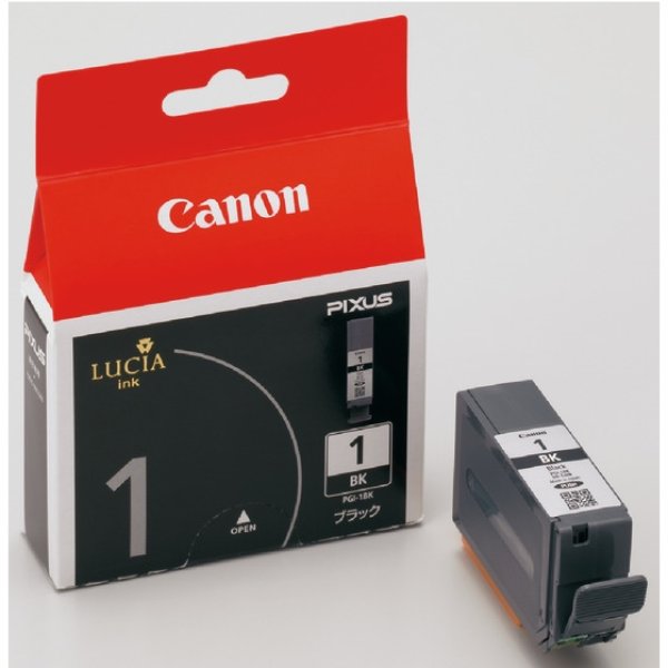 画像1: キヤノン 純正インク PGI-1 BK ブラック 2443B001 単品 | キャノン Cannon Canon インク 純正 プリンター (1)