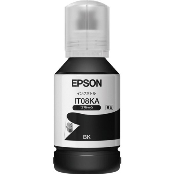 画像1: エプソン 純正インクボトル IT08KA ブラック 127mL 単品 ｜ EPSON (1)