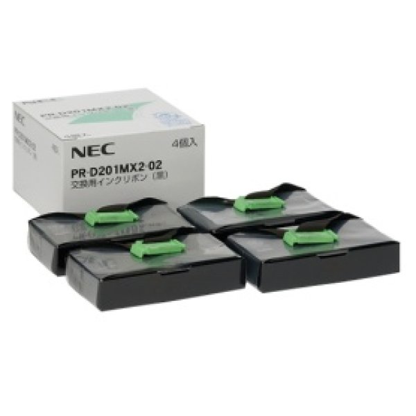 画像1: NEC PR-D201MX2-02 純正 交換用インクリボン 黒 (1)
