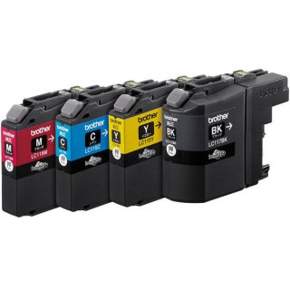 ブラザー LC119/115-4PK 純正インクカートリッジ 大容量タイプ