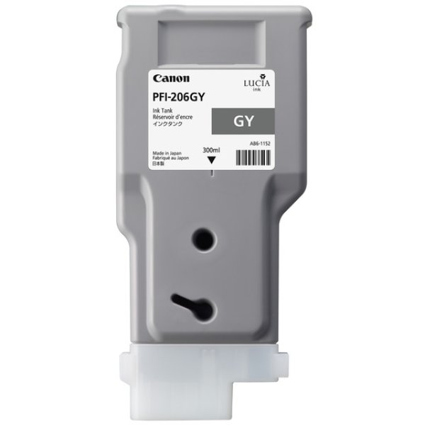 画像1: キヤノン 純正インク PFI-206GY グレー (1)