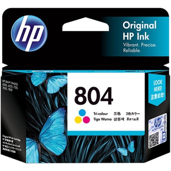 画像1: HP 804 (T6N09AA) 純正インク ■3色カラー (1)