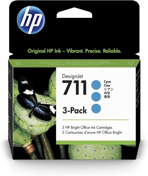 画像1: HP 711 純正インク シアン 3個パック 29mL | (1)