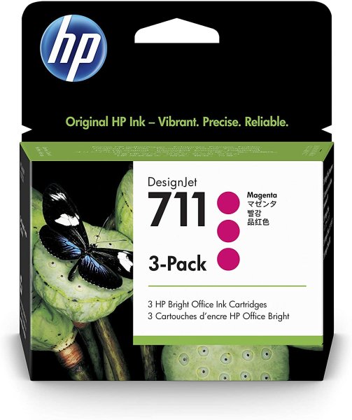 画像1: HP 711 純正インク マゼンタ 3個パック 29mL | (1)