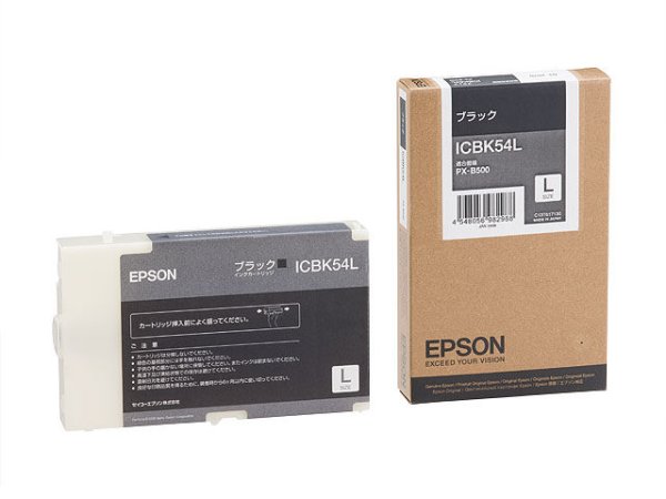 画像1: エプソン 純正インク ICBK54L ブラック Lサイズ 単品 ｜ EPSON (1)