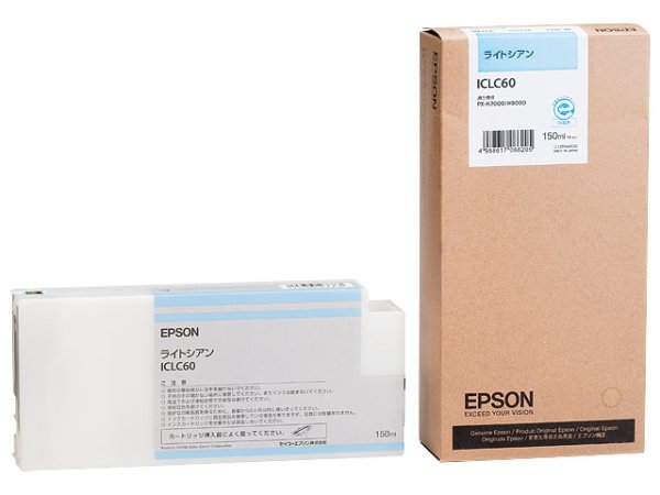画像1: エプソン 純正インク ICLC60 ライトシアン 150mL 単品 ｜ EPSON (1)