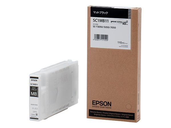 画像1: エプソン 純正インク SC1MB11 マットブラック 110mL 単品 ｜ EPSON (1)