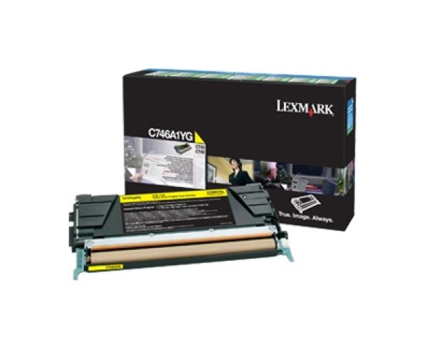 画像1: LEXMARK(レックスマーク) リターントナーカートリッジ大容量 C746A1YG 純正 (1)