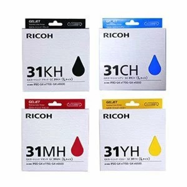 画像1: RICOH　GC21KH/CH/MH/YH　大容量　Lサイズ　純正インクカートリッジ　4色セット　リコー (1)