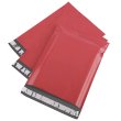 画像5: 宅配ビニール袋 テープ付 LLサイズ 赤 300枚 （幅400*高600＋40ｍｍ）| VINYL-BAG-LL-RED 宅配用ビニール袋 防水 透けない PE袋 (5)