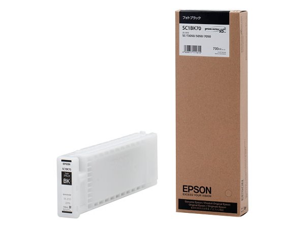 画像1: エプソン 純正インク SC1BK70 フォトブラック 700mL 単品 ｜ EPSON (1)