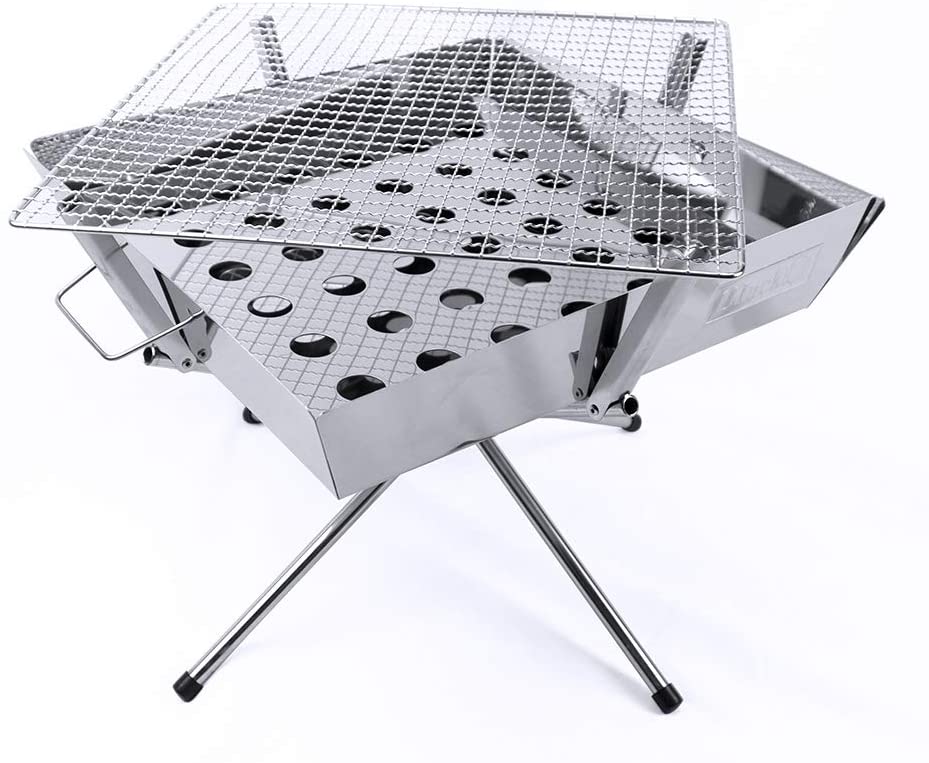 UJack ファイアグリル バーベキューコンロ コンロ板厚 0.8mm 焚火台 収納ケース 焼き網 セット キャンプ  アウトドア｜プリンターの消耗品はトナーマートへ