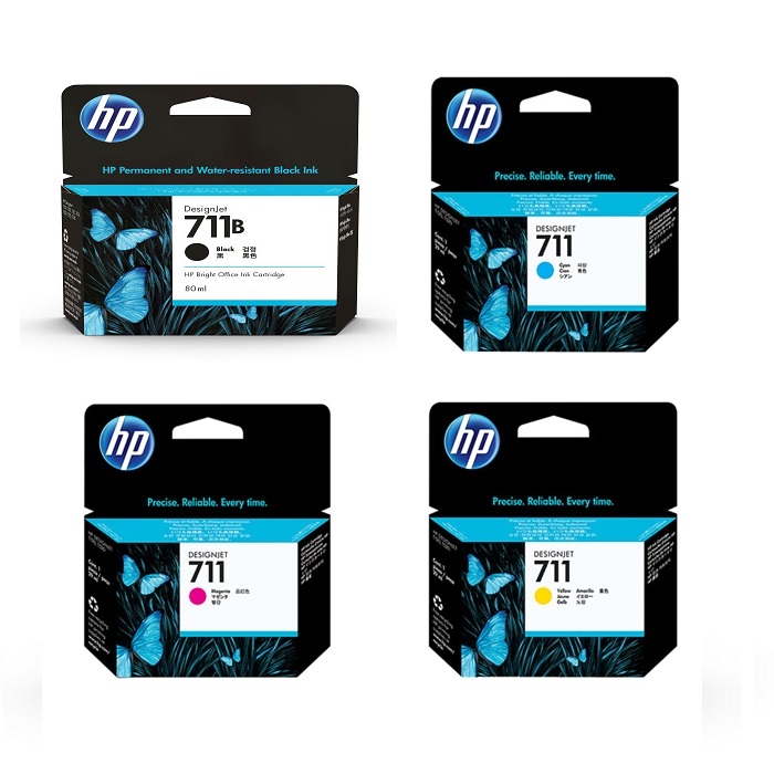 HP 711 711B 純正インク ブラック/カラー 4色セット 80/29mL 各1 計4個 |｜プリンターの消耗品はトナーマートへ