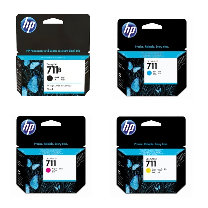 HP 711 711B 純正インク ブラック/カラー 4色セット 38/29mL 各1 計4個 |｜プリンターの消耗品はトナーマートへ