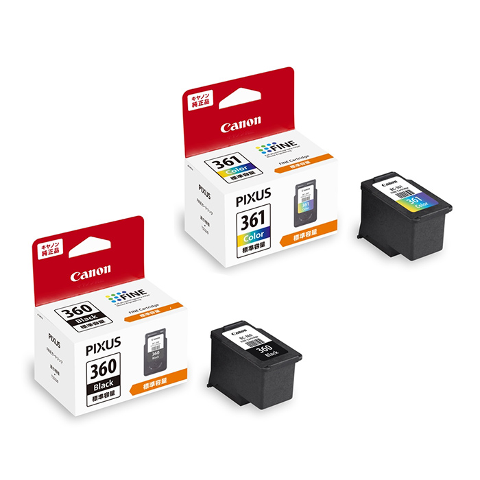 キヤノン BC-360 BC-361 純正インク □各色1個 計2個セット キヤノン BC-360 BC-361 純正インク □各色1個 計2個セット