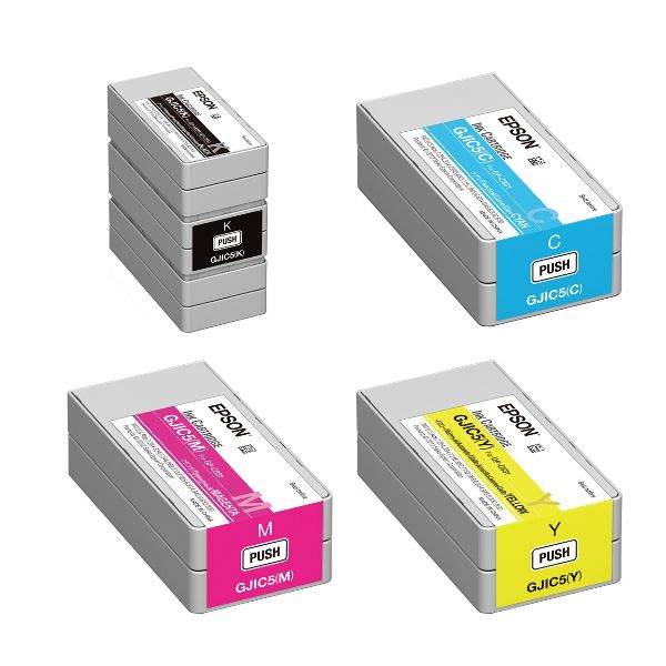 エプソン GJIC5(B,C,M,Y各1) 純正インク 4色セット｜プリンターの消耗品はトナーマートへ